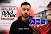 do professional modern realtor real estate video editing