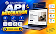 integrate squarespace api, custom code, stripe, zapier and third party apps