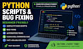 create simple python scripts and fix beginner python bugs