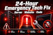 fix your urgent server, website or code issue within 24 hours