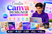 design professional and editable canva templates