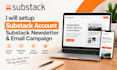 setup substack account substack newsletter substack expert email campaign