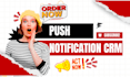 setup automated push notifications via onesignal, firebase, omnisend or pushowl