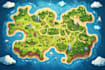 design vector or isometric map illustration