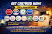 do comptia pmp hr sphr togaf cisa cism crisc scrum google cloud microsoft ceh pl