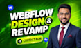 develop and design webflow website, webflow landing page, figma to webflow