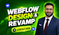 develop and design webflow website, webflow landing page, figma to webflow