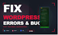 fix wordpress errors, elementor bugs, and css layout issues
