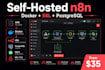 deploy self hosted n8n server with docker SSL and postgresql