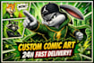 draw amazing comic illustration