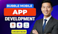 develop bubble io web app, bubble website, saas mvp and no code app