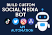 create live streaming bot, whatnot bot, social media bot