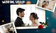 write a witty, memorable wedding speech that gets laughs and standing ovations