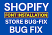 add custom fonts to your shopify store