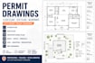 draw permit drawings floor plan and city permit blueprint