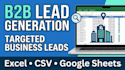 do fresh b2b targeted lead generation, any city any business