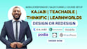 design kajabi thinkific teachable course website, learnworld membership website