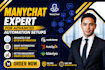 manychat expert advanced chatbot automation setup