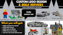 do custom lego moc, lego vehicle models and instructions