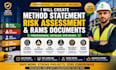 create professional method statement risk assessment and rams