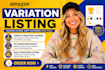 bulk listing, amazon variation listing, fix parent child listing issues
