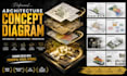 create architecture concept diagram site analysis urban mapping presentation