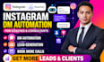 instagram dm automation, manychat, coach chatbot, lead gen