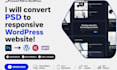 convert PSD to wordpress responsive website professionally
