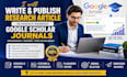 write and publish research article in highly ranked google scholar journal