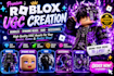 3d roblox model, roblox hat, hair, roblox bundle rigging