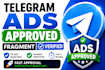 fix telegram ads rejection and do telegram fragment verification