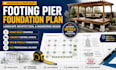 provide footing pier plan for landscape architectural and engineering projects