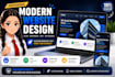 develop a responsive front end landing page in react or html