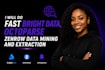 do fast bright data, octoparse web scraping, zenrow data mining and extraction