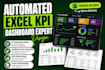 create excel automated KPI dashboards and reports
