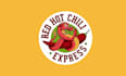 design super red hot chili express logo