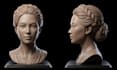 create 3d head bust face model 2d to 3d printable model 3d sculpting stl file