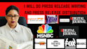 do press release writing and press release distribution