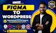 convert figma, PSD, xd, sketch to wordpress using elementor pro