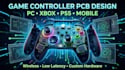 do professional game controller pcb design for PC xbox ps5 mobile