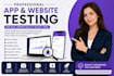 do UI UX testing and provide honest user feedback