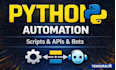 build python automation, ai bots, API integrations, and workflow solutions