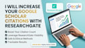 increase google scholar citations with researchgate