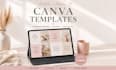 design a feminine self care planner in canva