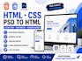 do HTML CSS web programming, website editing, and PSD to HTML conversion