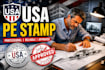 draw pe stamp architectural stamp, permit drawing, structural engineer, mep