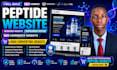 peptide website research website supplement peptide woo commerce website