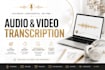 transcribe audio and video into text