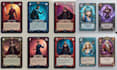 do card game design, board game card template and layout design