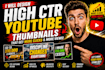 make a high CTR youtube thumbnail
